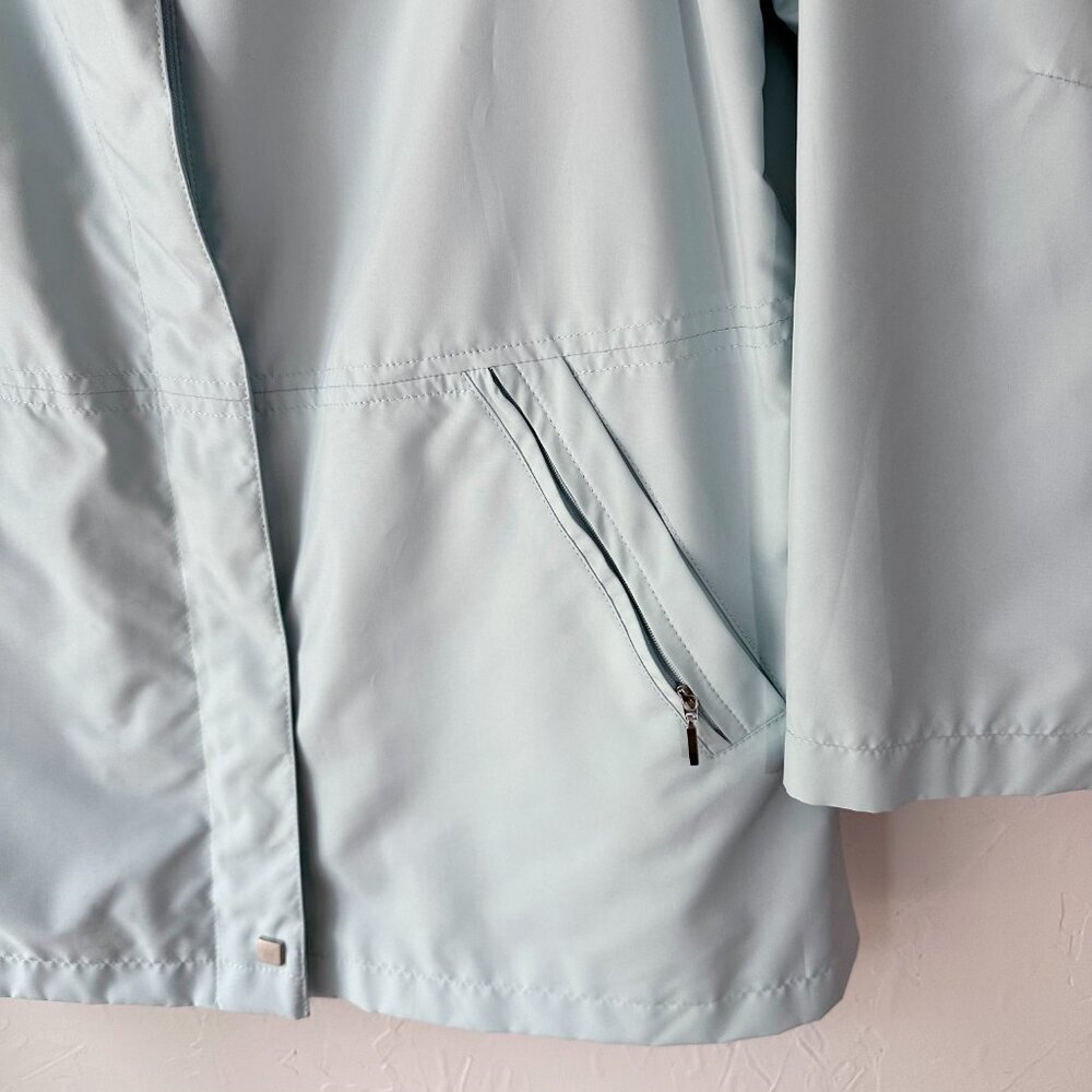 Vintage Fitz-Wright Powder Blue Coat Jacket Pristine! M Rain‎ Light - Picture 3 of 10